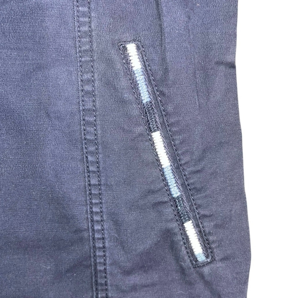 Gap Womens Snap Front Navy Chino Pocket Style Jacket Blazer Size Large Preppy