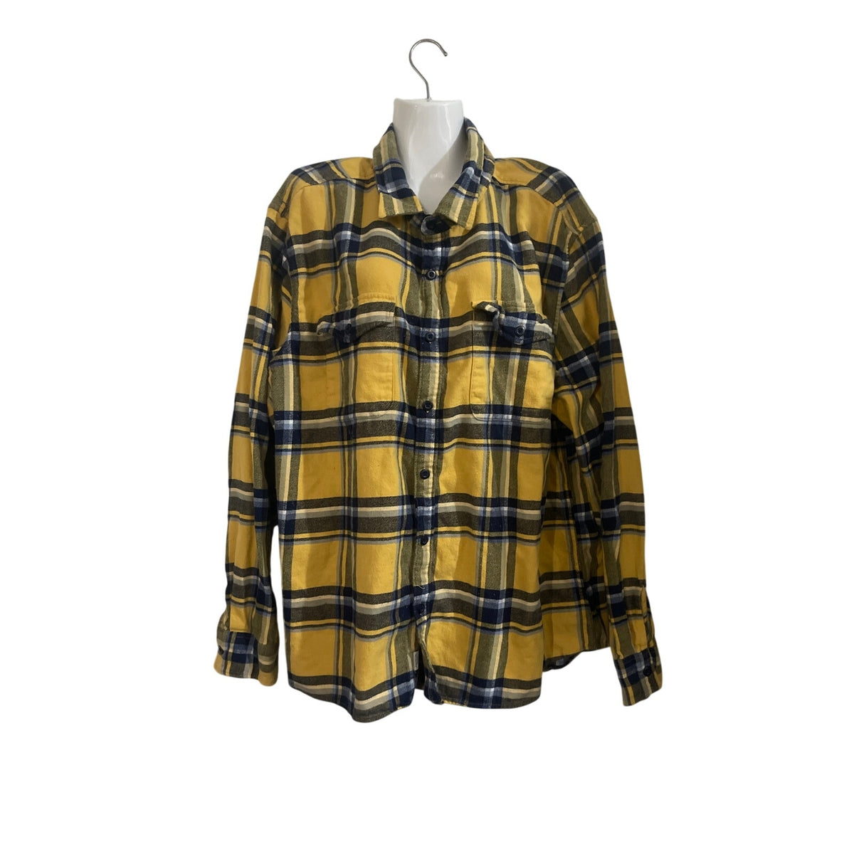 American Eagle Plaid Flannel Long Sleeve Button Shirt SZ XXL Classic Streetwear