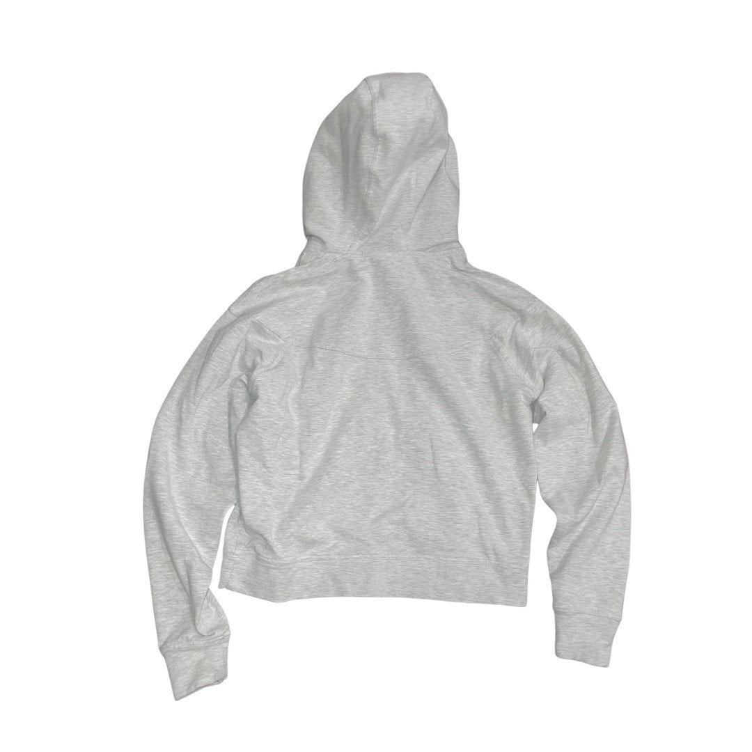 YOGALICIOUS Cropped Zip up Gray Hoodie Size Small Athletic Loungewear Comfy