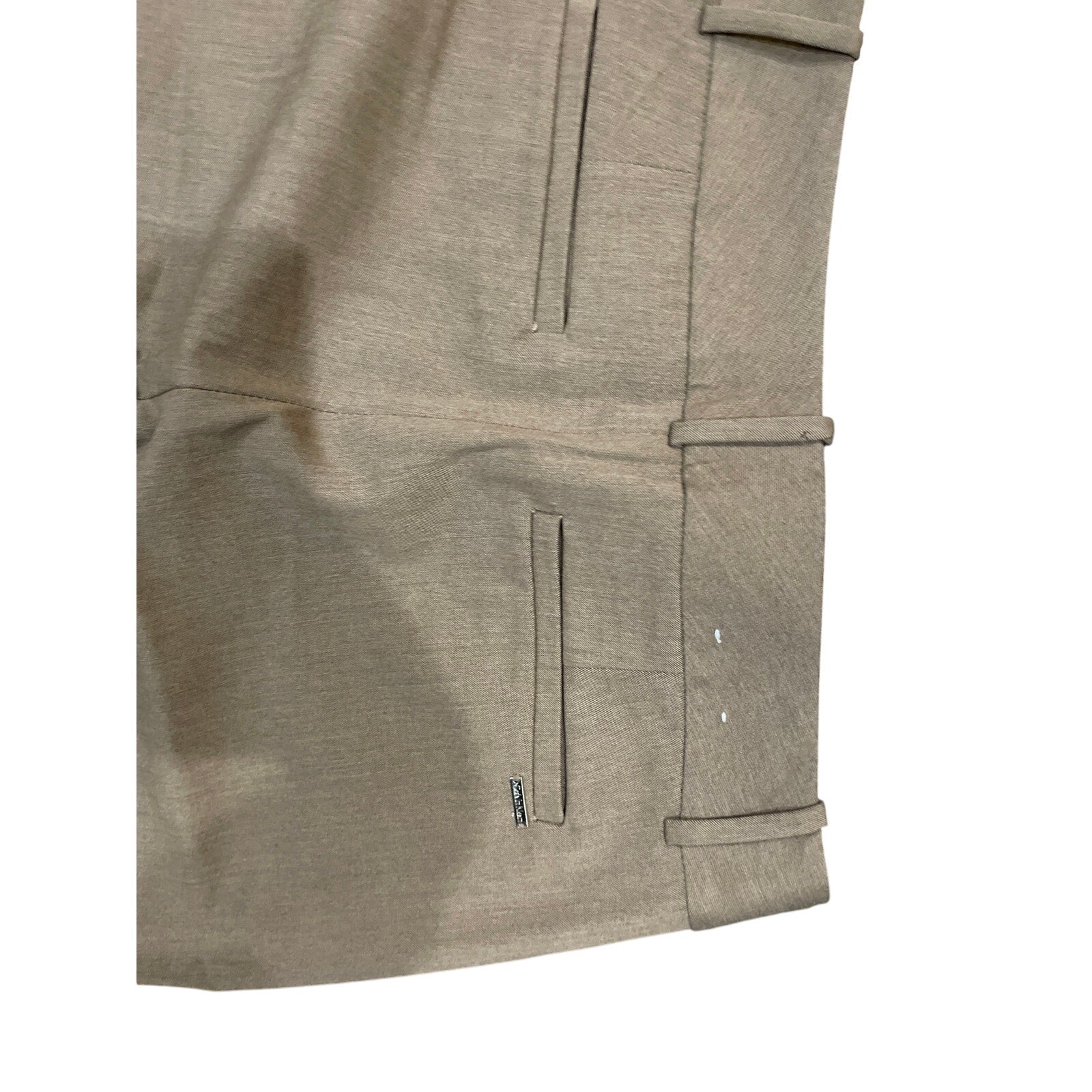 Calvin Klein Tan women dress Slacks Trousers Straight Leg Size 6 Career Office