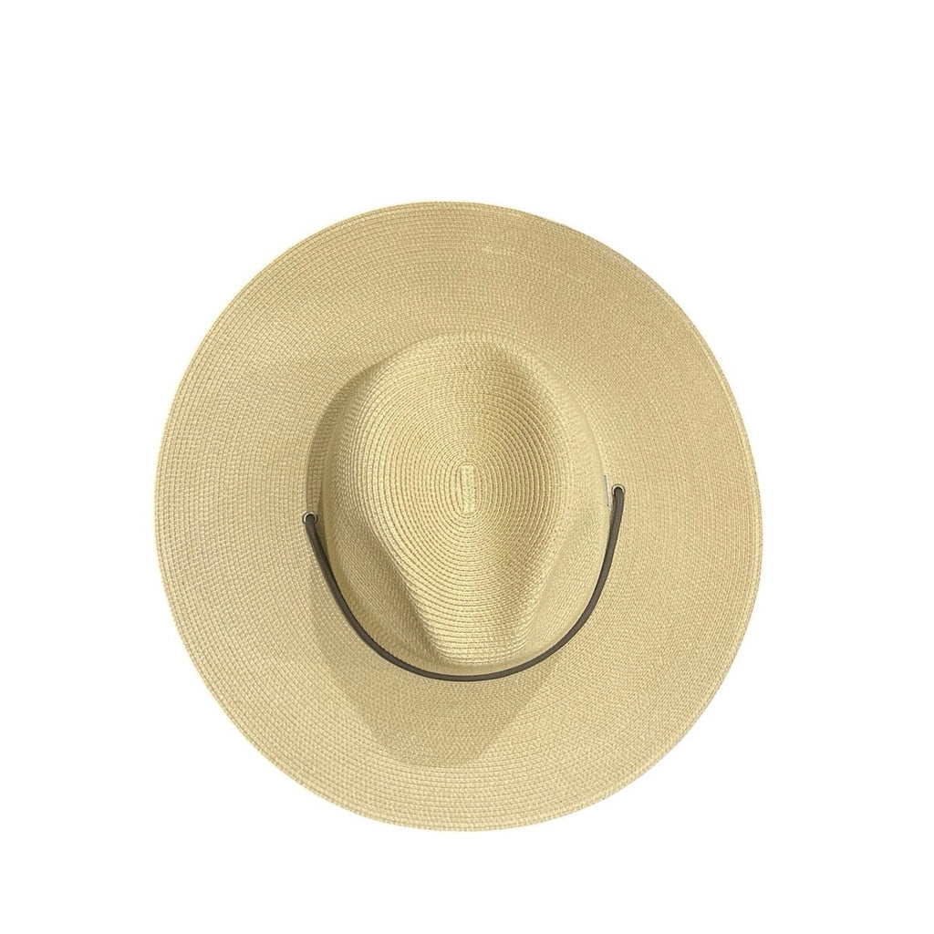 Brixton Mitch Packable Sun Hat L/XL Woven 100% Straw Adjustable Summertime NWT