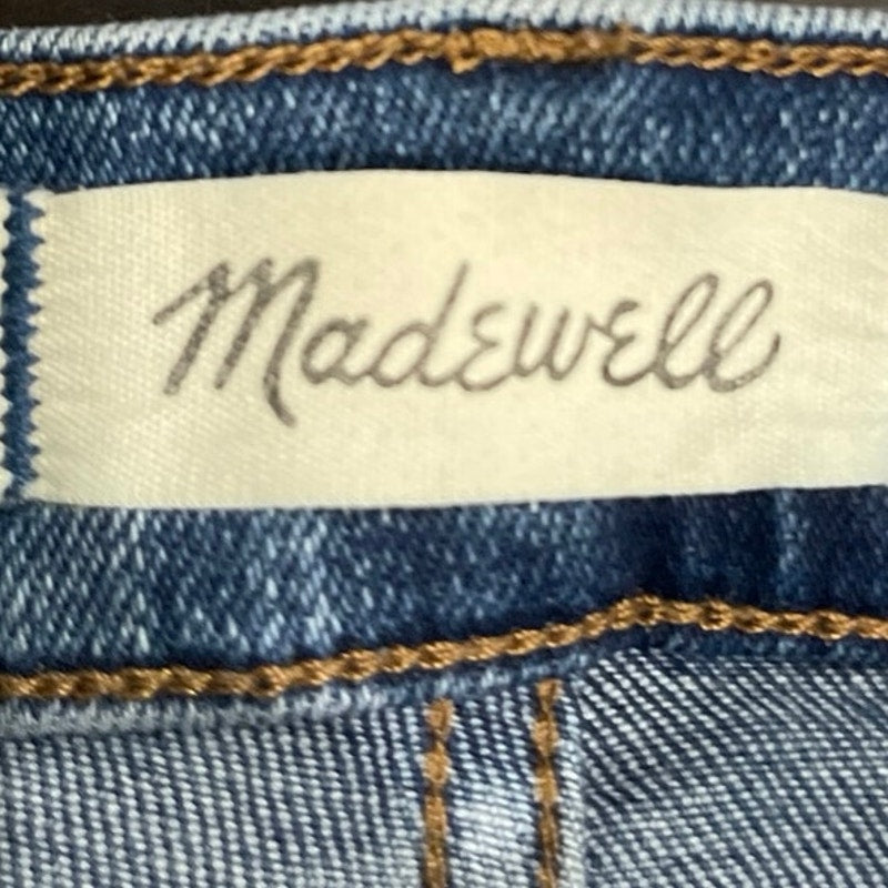 Madewell Denim Stovepipe Slim Straight Leg Jeans SZ 32 Casual Streetwear