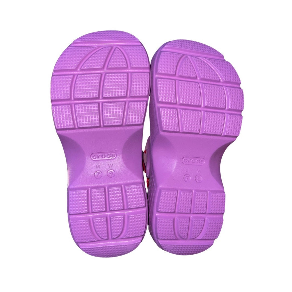 Crocs Stomp Slip on Clogs Bubble Purple Platform Size 9 Chunky Sole Comfort NWT