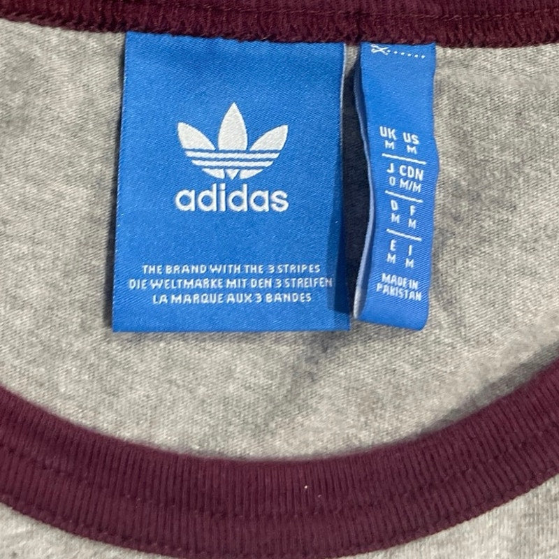 Adidas Women Originals Long Sleeve Raglan Baseball style T-Shirt SZ M Athletic