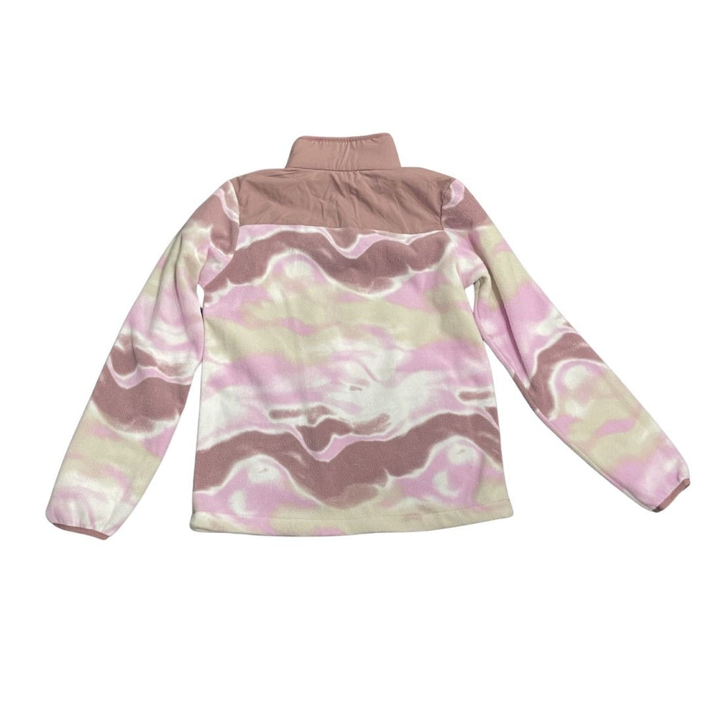 Columbia Helvetia Camo Print Half Snap Fleece Pullover Jacket Sweater XS Sporty