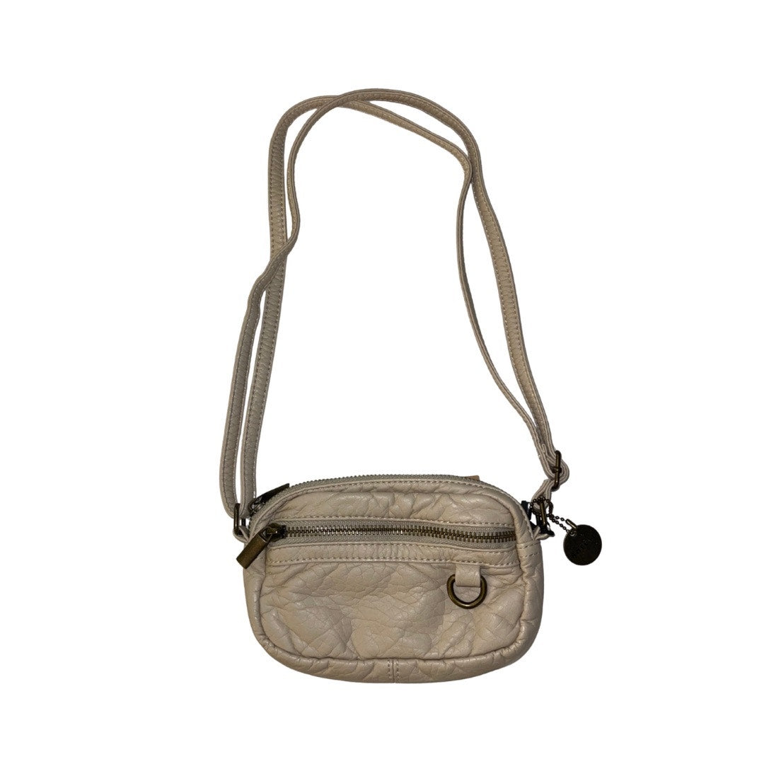 Ampere Creations Soft Vegan Leather Mini Crossbody Purse Taupe NWT