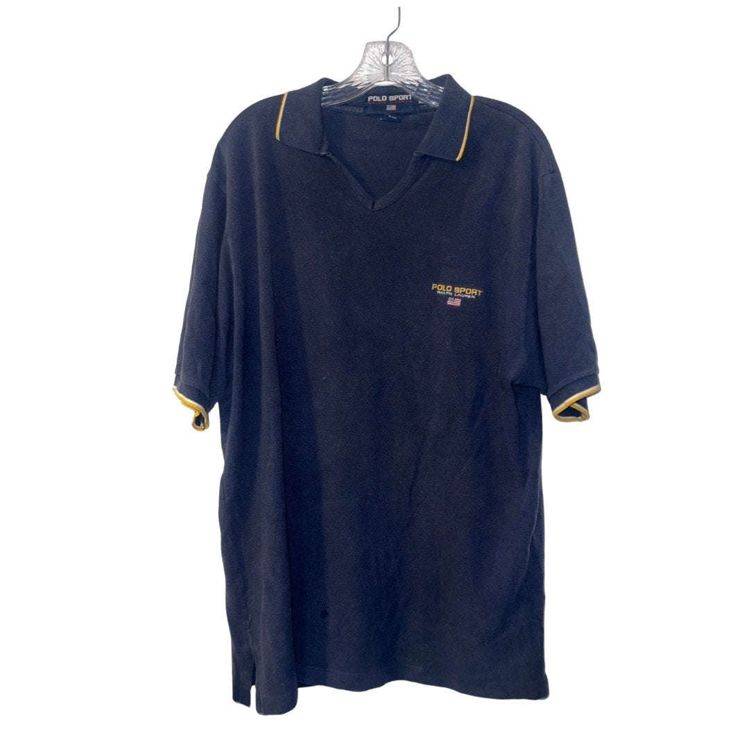 Polo Sport Logo Ralph Lauren Lot of 2 Polo Shirts XL Short Sleeve American Flag