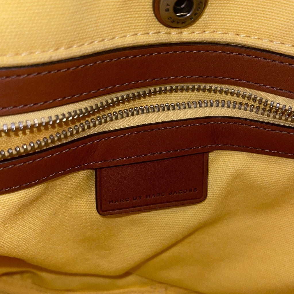 Marc by Marc Jacobs St. Tropez Canvas Market Tote Black Sequin Detailing Flaw