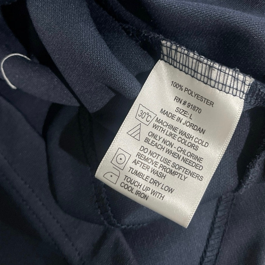 Pebble Beach Men's Blue Performance 1/4 zip long sleeve shirt