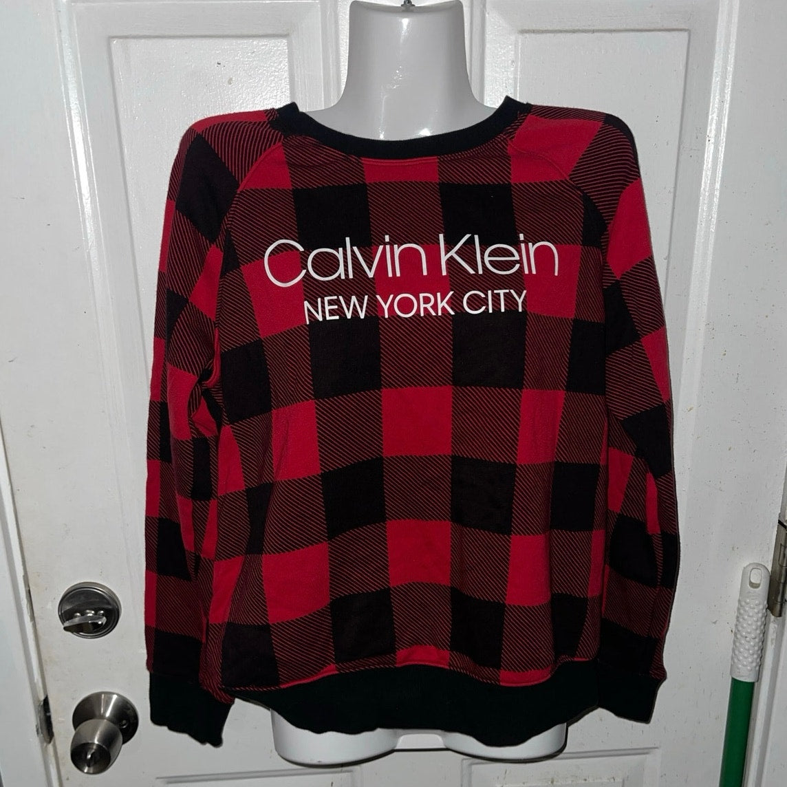 Calvin Klein Buffalo Plaid Sleepwear loungewear sweater