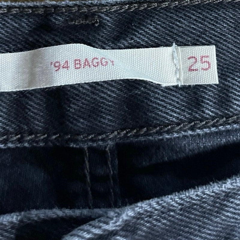 Levi's 94 Baggy Denim Mid Rise Jeans Size 25 Outerwear Streetwear Lose Fit 90s