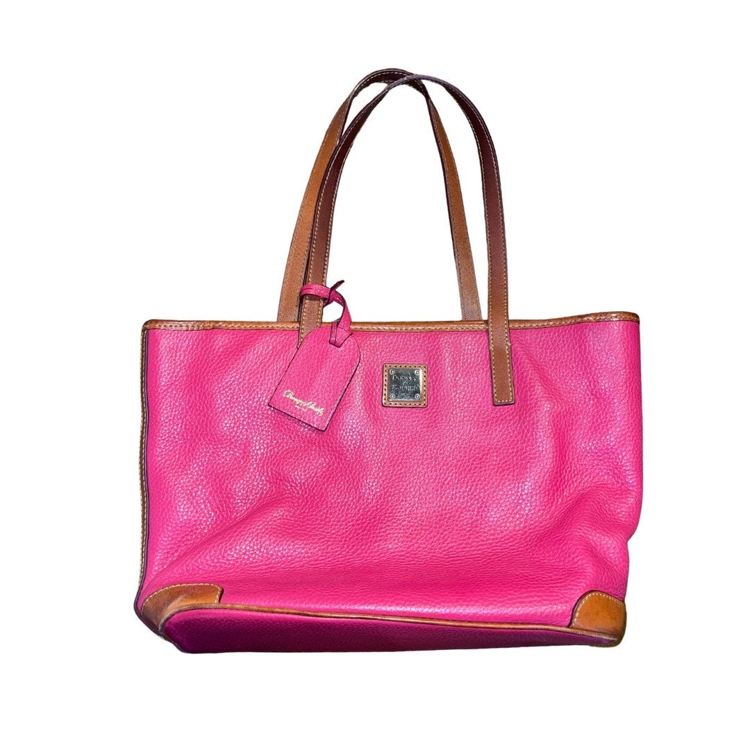 Dooney & Bourke Charleston Pink Shoulder Handbag Pebble Leather Tote Purse