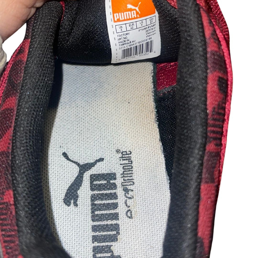 Puma Carson Burgundy Red Sneakers Shoes Size 9 Tennis Sports Athletic Running