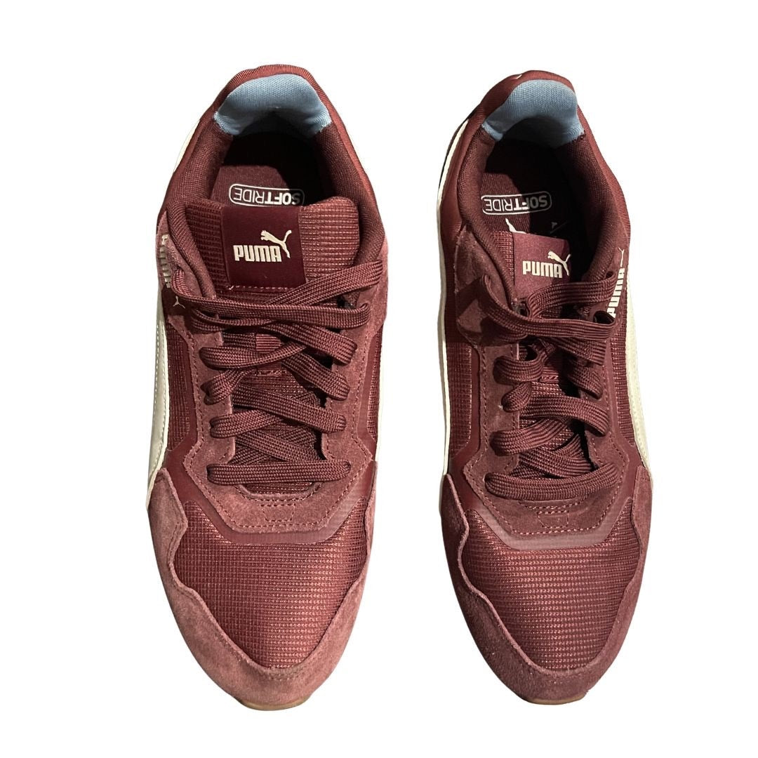 Puma Softstride ST Miler Sneakers Size 11 Suede Mesh Comfort Shoes Retro Chic