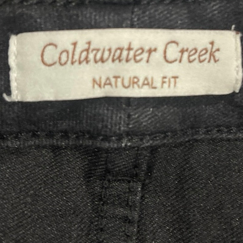 Coldwater Creek Cropped Capri Denim Jeans Mid Rise SZ 14 Natural Fit Cuffed Hem