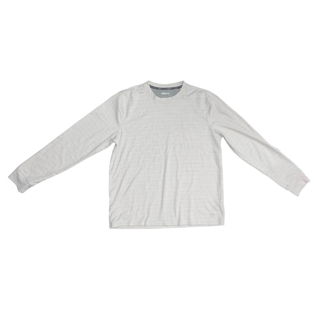 DKNY Men's Crewneck Long Sleeve Shirt Cotton Blend Size Large