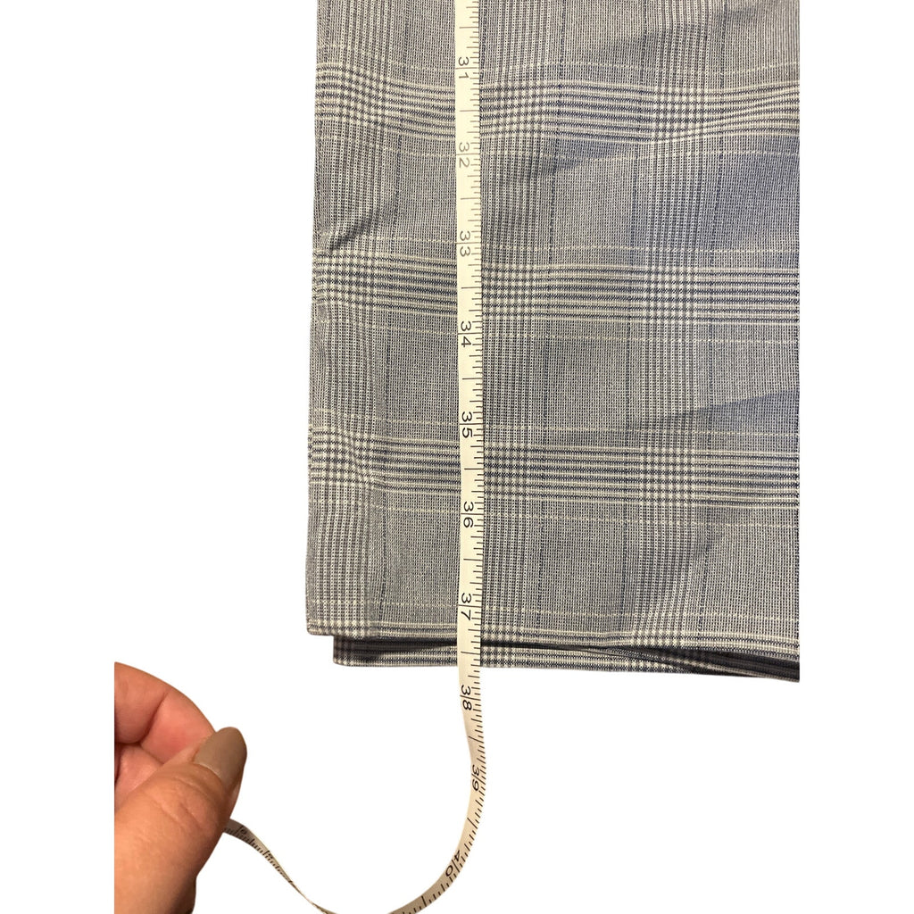 Calvin Klein Womens Plaid Blue Houndstooth Trousers Dress Pant Size 6