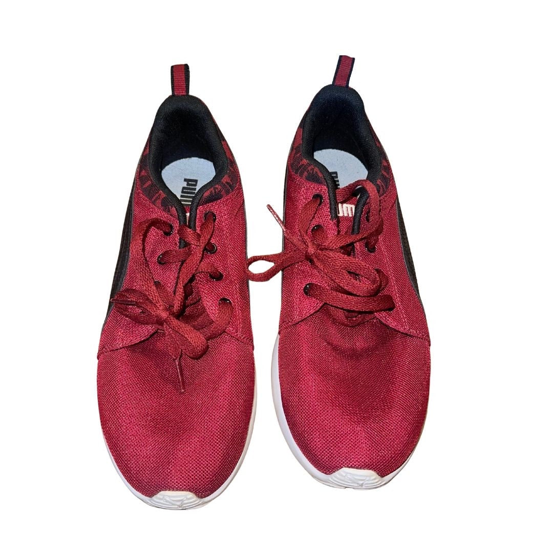 Puma Carson Burgundy Red Sneakers Shoes Size 9 Tennis Sports Athletic Running