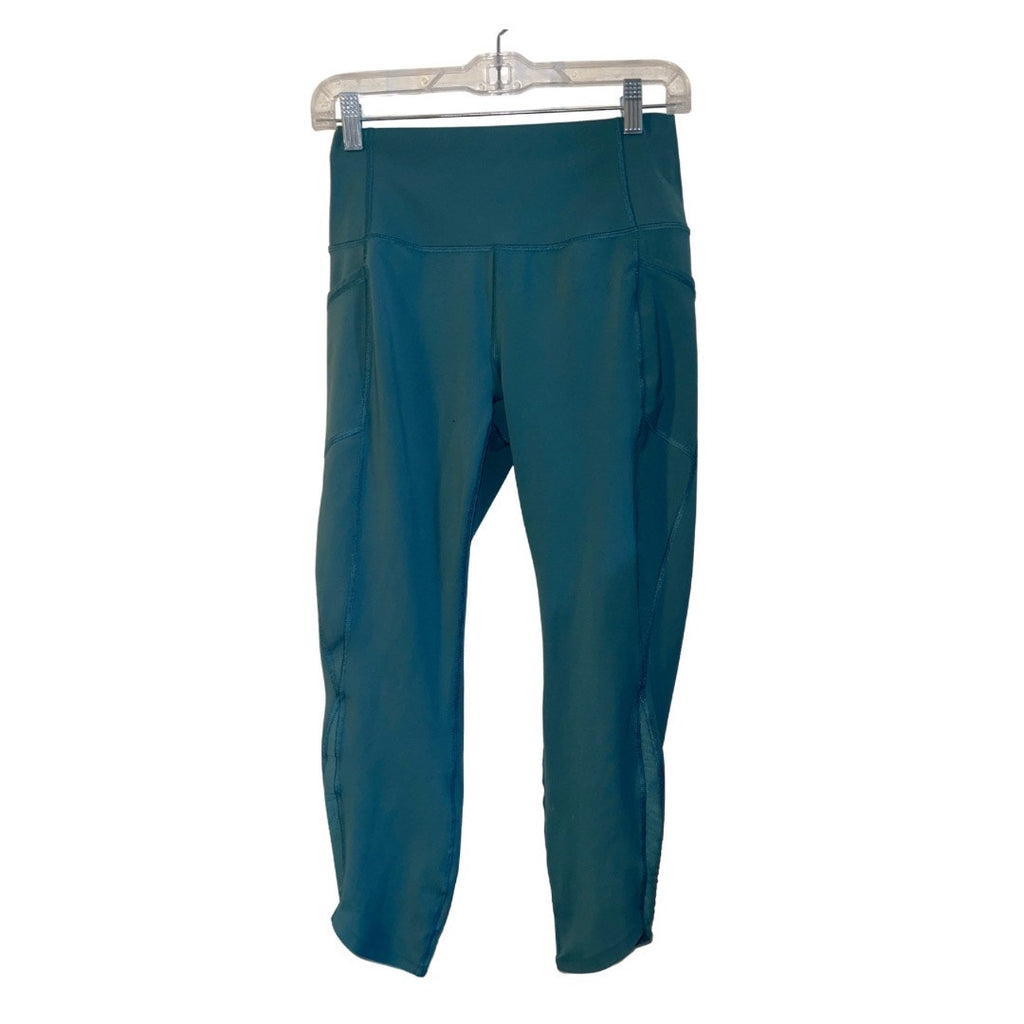 Reebok Leggings Tights Bundle Set of 2 Black & Blue Medium Workout Activewear