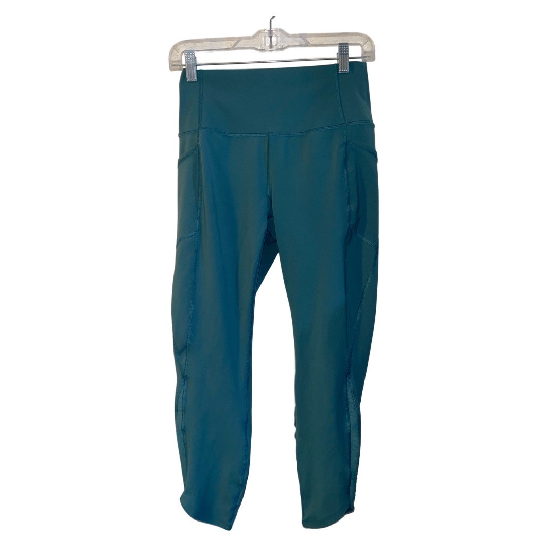 Reebok Leggings Tights Bundle Set of 2 Black & Blue Medium Workout Activewear